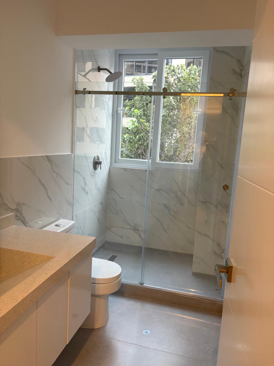 Bathroom — glass shower