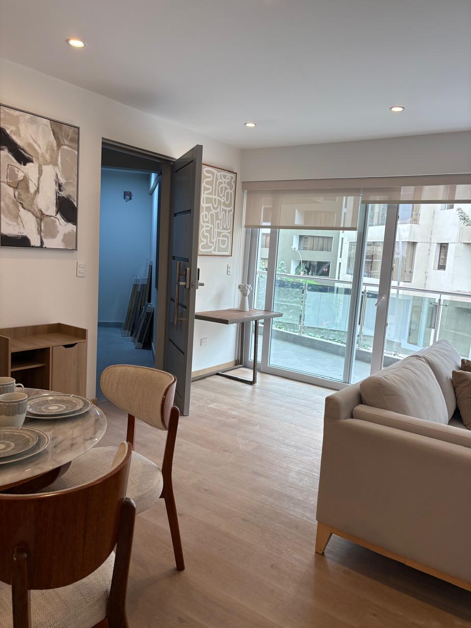 Dining set, beside the living room